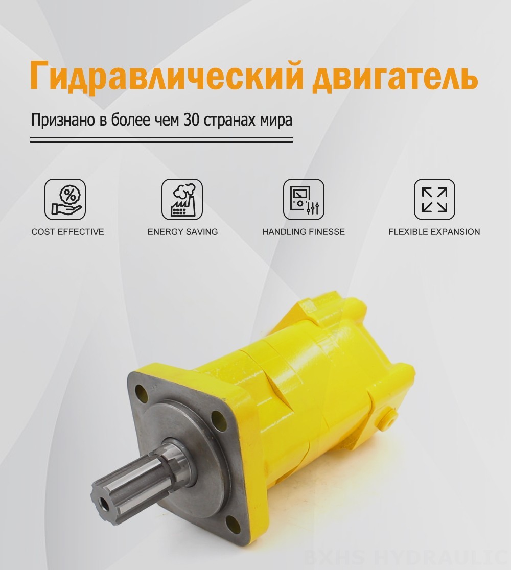 Гидромотор BM5_Cycloid-2 100 см³/об 75 л/мин Гидравлический двигатель